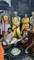 H.H. Shrimat Sadyojat Shankarashram  Swamiji's  visit to  Shri Mahabaleshwar Temple - Gokarna (21st June 2023)